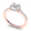 1.15CT ascher and round cut diamonds engagement ring , picture number 0