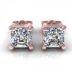 2.00CT ascher cut diamonds stud earrings , picture number 0