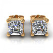 0.50CT ascher cut diamonds stud earrings , picture number 0