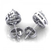 0.62CT pear and round cut diamonds stud earrings , picture number 2