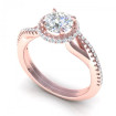 0.60CT round cut diamonds engagement ring , picture number 0