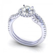 1.25CT round cut diamonds engagement ring , picture number 1