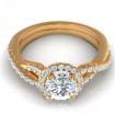 0.80CT round cut diamonds engagement ring , picture number 1