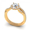 0.80CT round cut diamonds engagement ring , picture number 0
