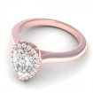0.75CT pear and round cut diamonds engagement ring , picture number 2