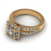 1.21CT round cut diamonds engagement ring , picture number 2