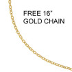 0.80CT Diamond 14KT Yellow Gold (VS2-SI1 Clarity) Diamond Journey Pendant. , picture number 2