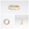 5.20CT Emerald Cut Diamonds Eternity Band , picture number 6