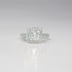 0.75CT princess and round cut diamonds engagement ring , picture number 3