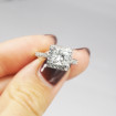 0.75CT princess and round cut diamonds engagement ring , picture number 6