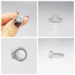 0.75CT princess and round cut diamonds engagement ring , picture number 7