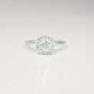 0.75CT round cut diamonds halo rings , picture number 3