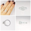 0.75CT round cut diamonds halo rings , picture number 7