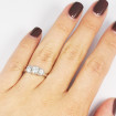 1.30CT Round Cut Diamonds Three Stone Ring , picture number 5