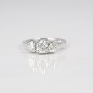 1.30CT Round Cut Diamonds Three Stone Ring , picture number 6