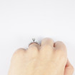 0.70CT princess and round cut diamonds engagement ring , picture number 3
