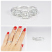 0.70CT princess and round cut diamonds engagement ring , picture number 7