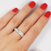 2.35CT princess cut diamonds engagement ring , picture number 3