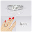 0.40CT Round Cut Diamond Solitaire Ring , picture number 6