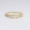 1.30CT Round Cut Diamonds Three Stone Ring , picture number 6
