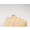 0.90CT Round Cut Diamond and Sapphires Three Stone Ring , picture number 5