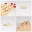 1.20CT Round Cut Diamonds Three Stone Ring , picture number 7