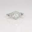 0.42CT round cut diamonds engagement ring , picture number 3