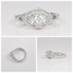 0.42CT round cut diamonds engagement ring , picture number 6