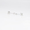 Diamond Stud Earrings with 1.50CT Total Weight and 14KT White Gold Setting , picture number 4