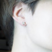 Diamond Stud Earrings with 1.50CT Total Weight and 14KT White Gold Setting , picture number 5
