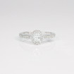 0.75CT oval and round cut diamonds engagement ring , picture number 3
