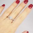 1.10CT oval and round cut diamonds engagement ring , picture number 5