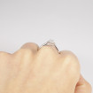 0.75CT oval and round cut diamonds engagement ring , picture number 6