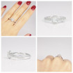 1.10CT oval and round cut diamonds engagement ring , picture number 7