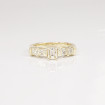 0.95CT Emerald and Princess Cut Diamonds Engagement Ring , picture number 3