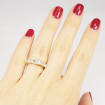 1.40CT Emerald and Princess Cut Diamonds Engagement Ring , picture number 6