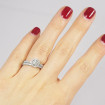 1.00CT round cut diamonds bridal set , picture number 5