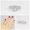 1.00CT round cut diamonds bridal set , picture number 6
