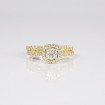 1.00CT round cut diamonds bridal set , picture number 3