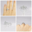 0.83CT pear and round cut diamonds engagement ring , picture number 7