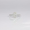 0.72CT oval and round cut diamonds engagement ring , picture number 3
