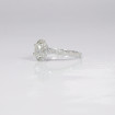 0.72CT oval and round cut diamonds engagement ring , picture number 4