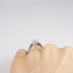 0.72CT oval and round cut diamonds engagement ring , picture number 5