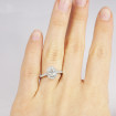 0.72CT oval and round cut diamonds engagement ring , picture number 6
