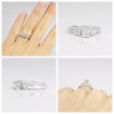 1.20CT princess and round cut diamonds engagement ring , picture number 7