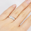 Platinum 0.45CT Round Diamonds Cut Wedding Set , picture number 5