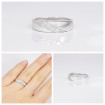 Platinum 0.45CT Round Diamonds Cut Wedding Set , picture number 6