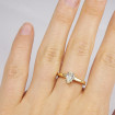 0.55CT pear cut diamonds solitaire ring , picture number 4