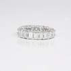 5.00CT Emerald Cut Diamonds Eternity Ring , picture number 3
