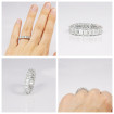 5.00CT Emerald Cut Diamonds Eternity Ring , picture number 7